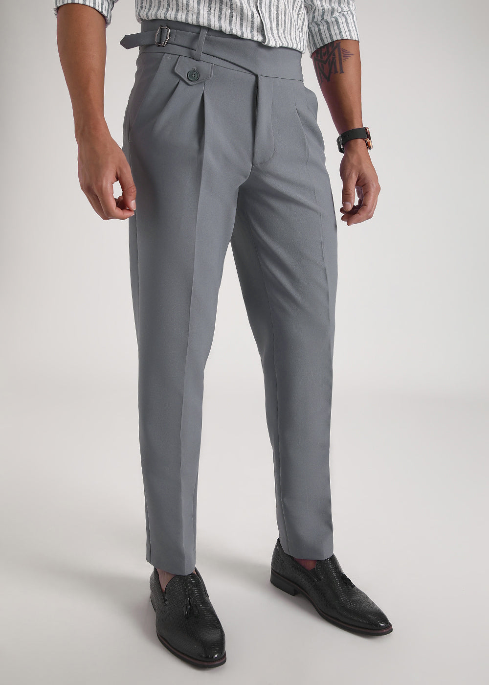 Malone Grey Gurkha Pant