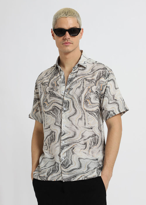 Marble Mirage Printed Shirt