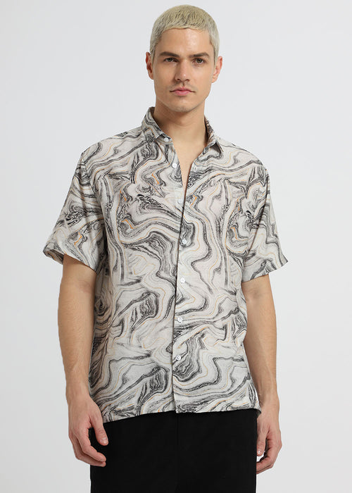 Marble Mirage Printed Shirt