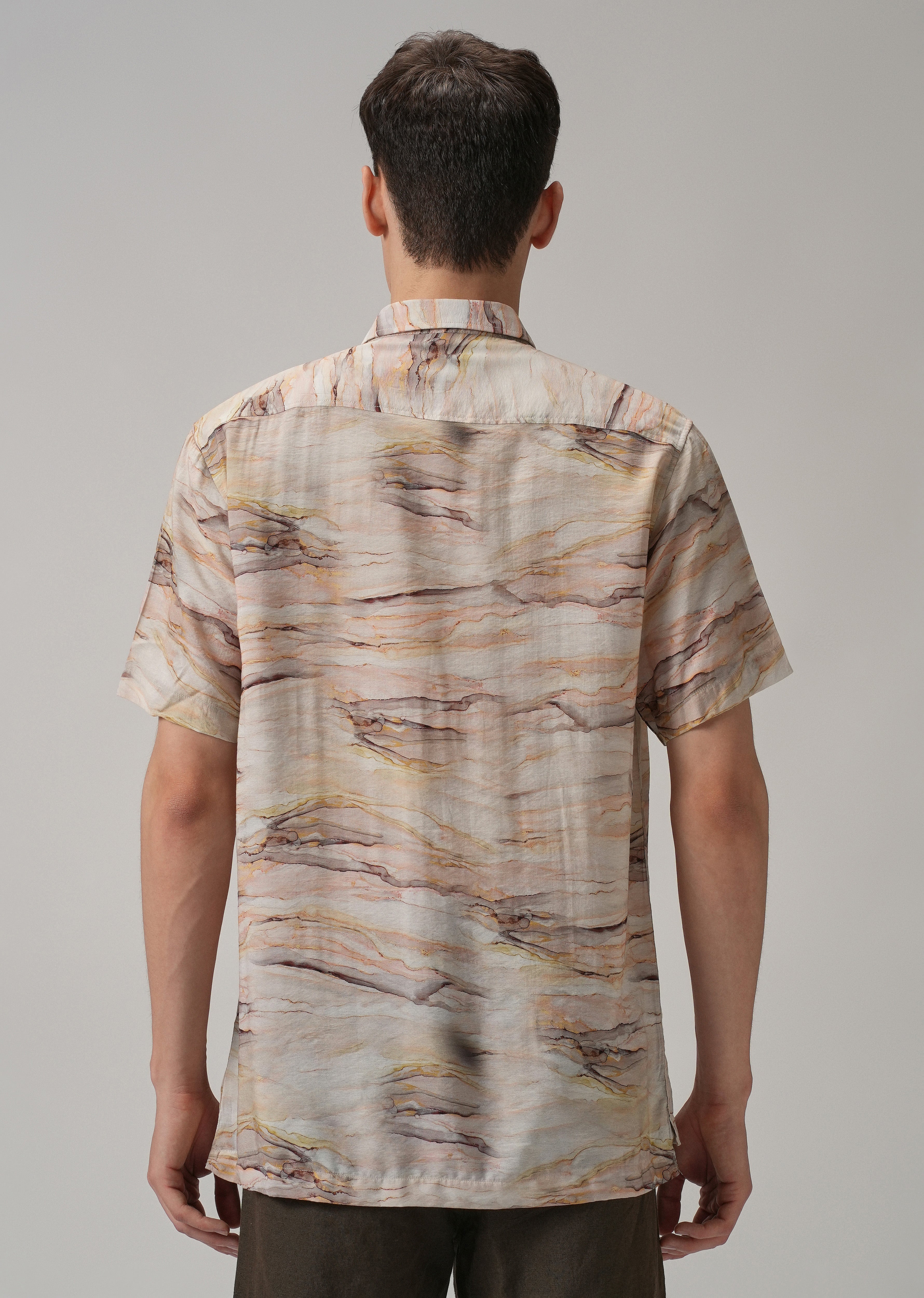 Marble Wash Printed Shirt