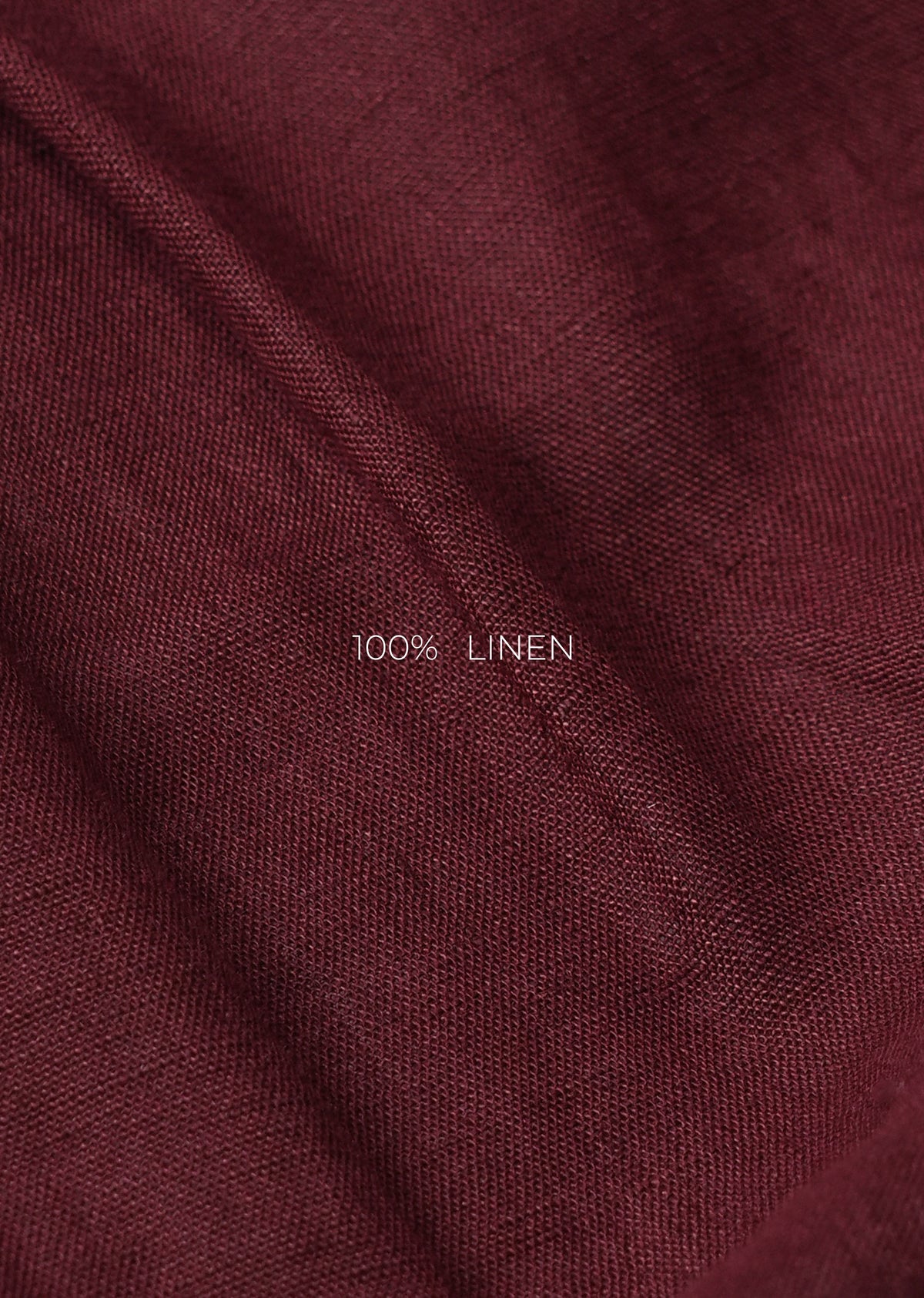Maroon 100% Pure Linen Shirt