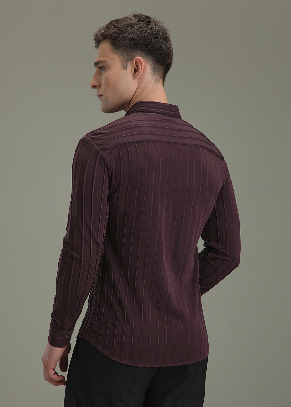 Maroon Stripe Shirt