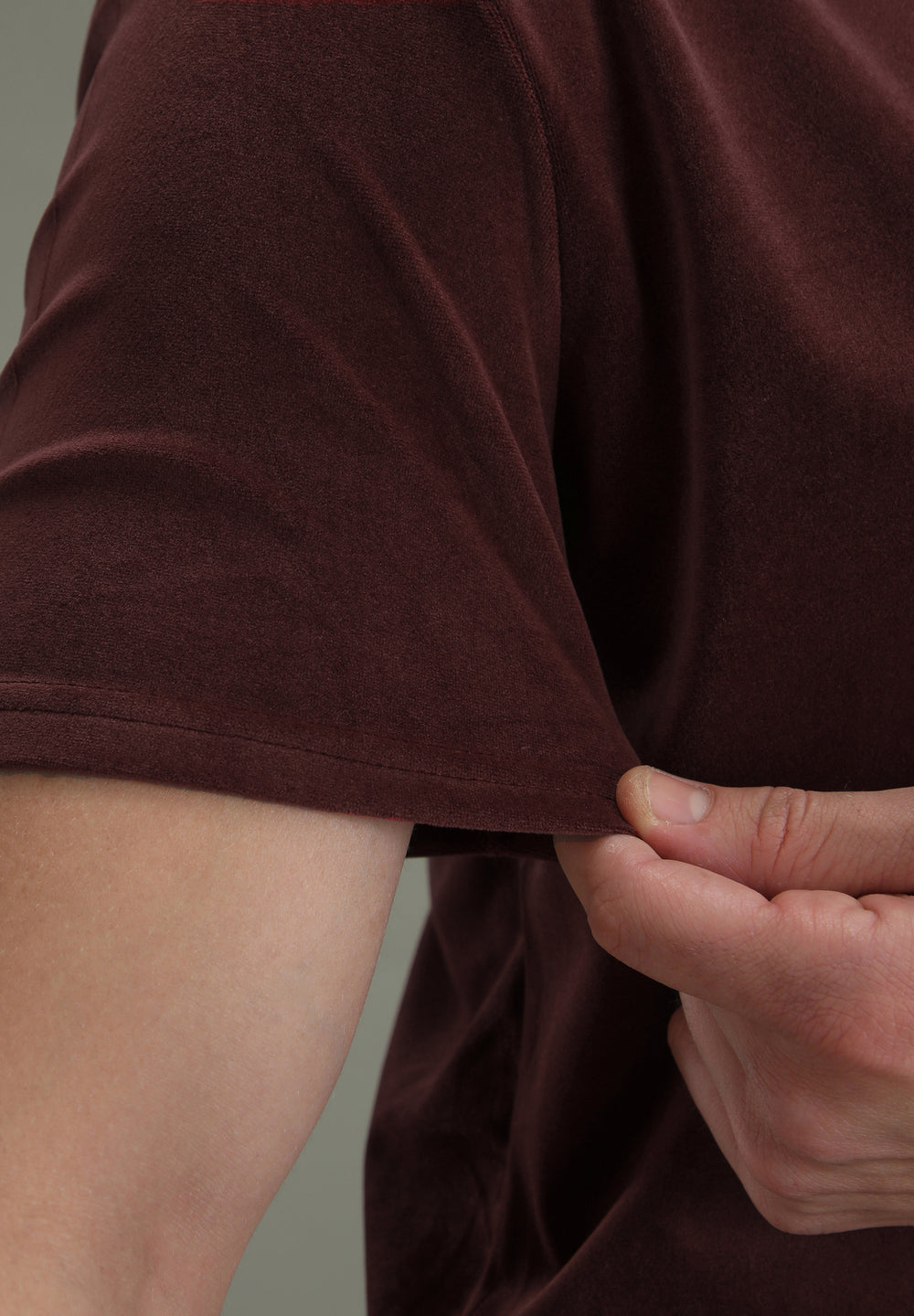 Maroon Suede T-shirt