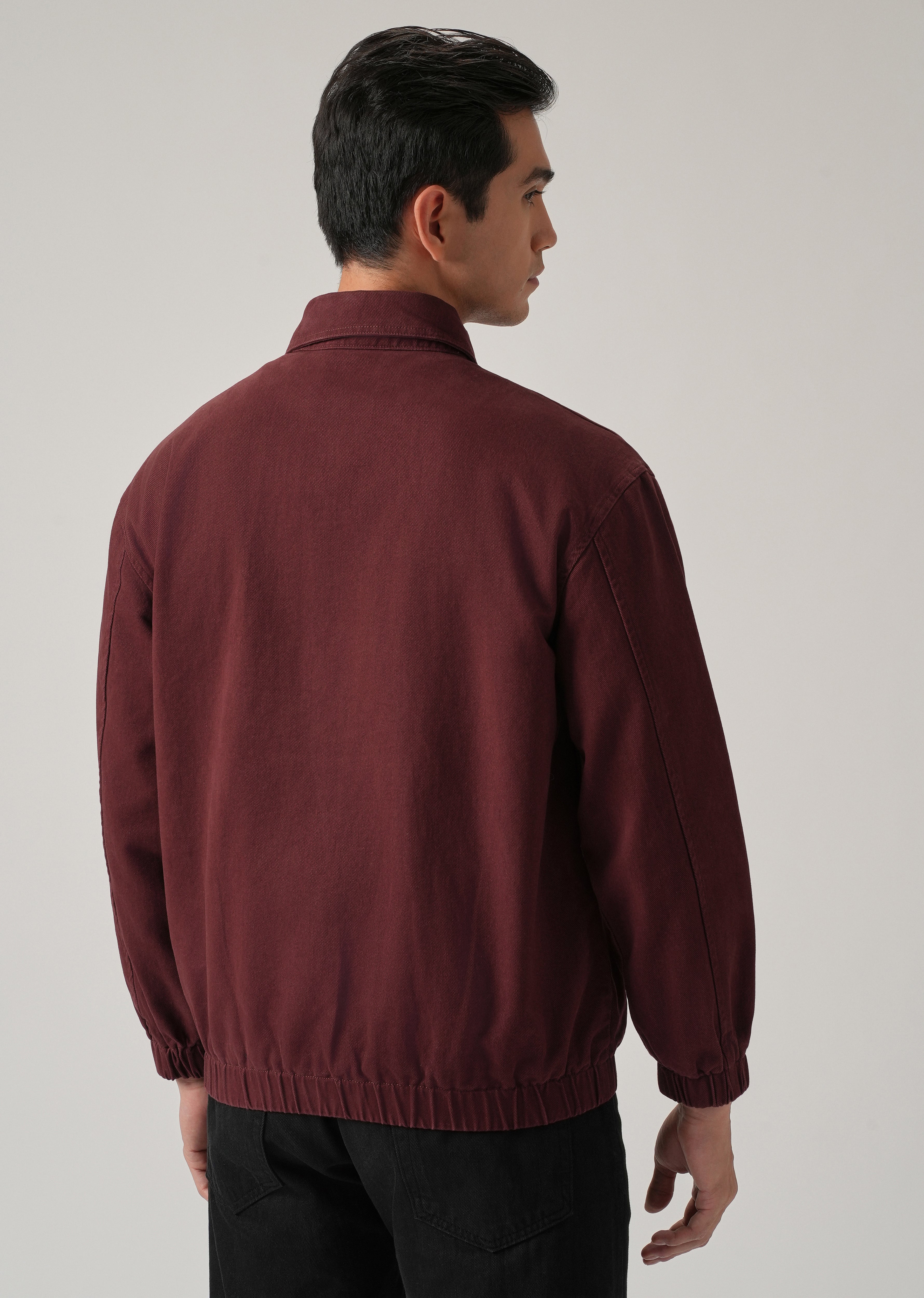 Maroon Zip-Up Jacket