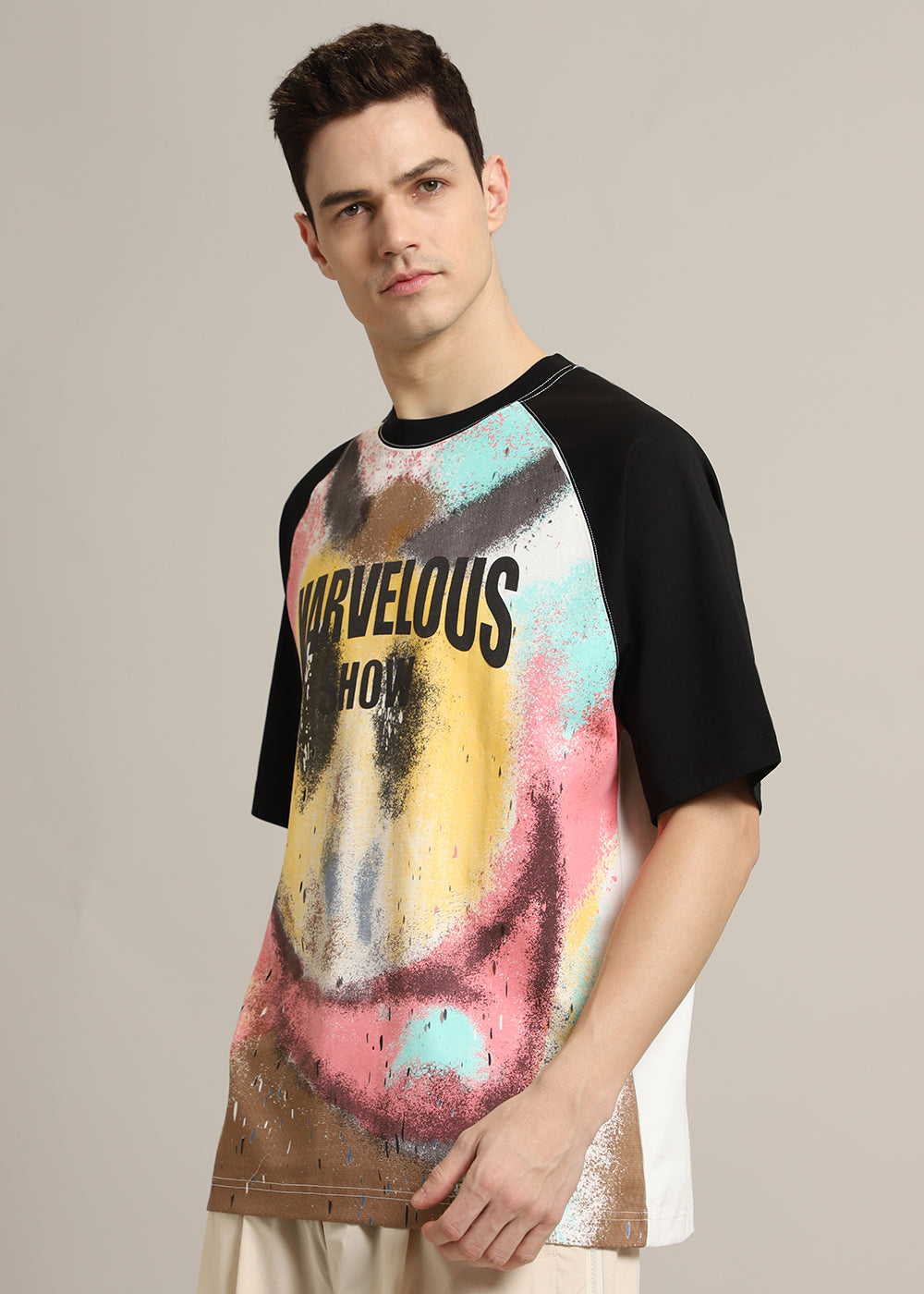 Marvellous Raglan Sleeve Oversized T-shirt