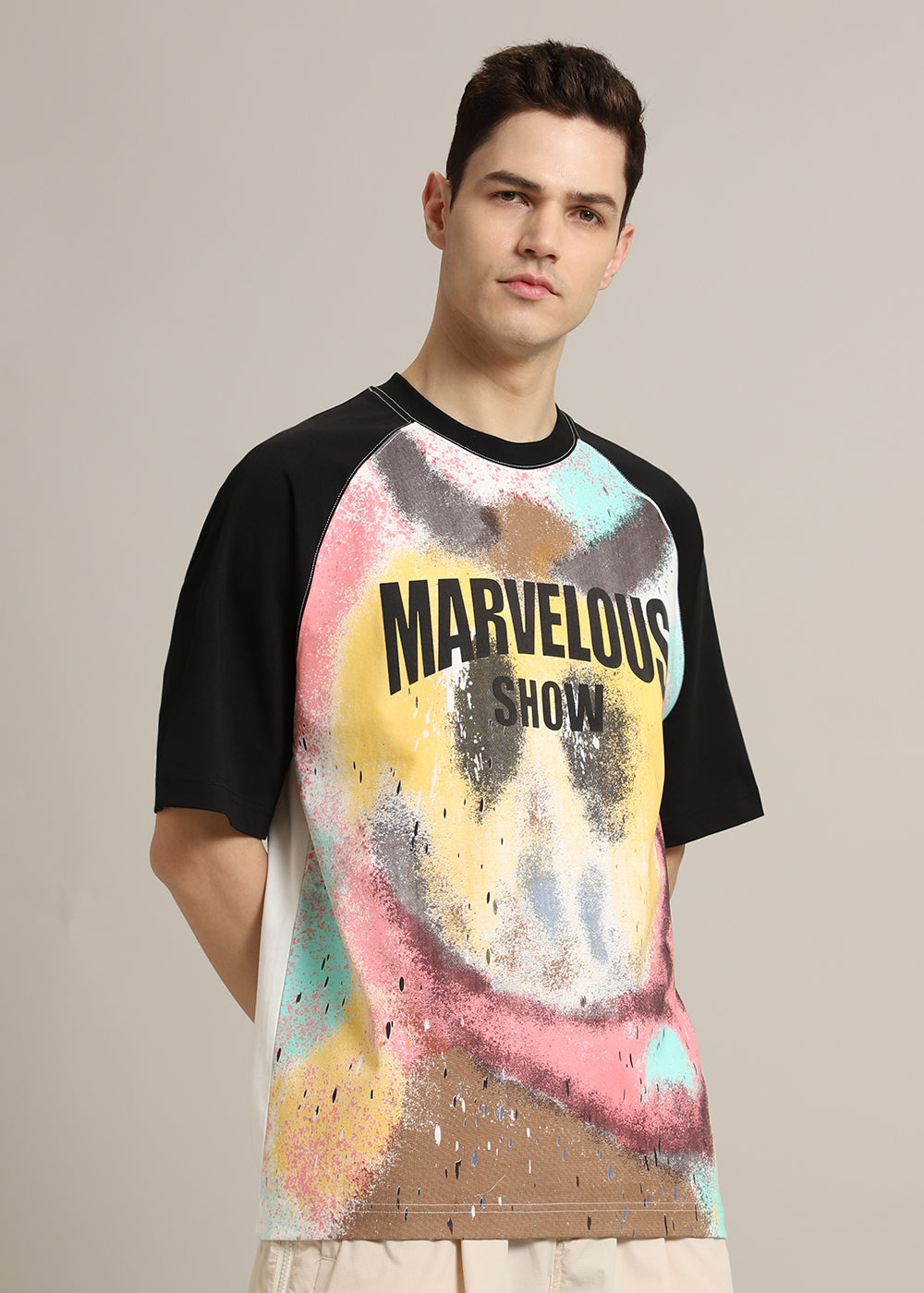 Marvellous Raglan Sleeve Oversized T-shirt