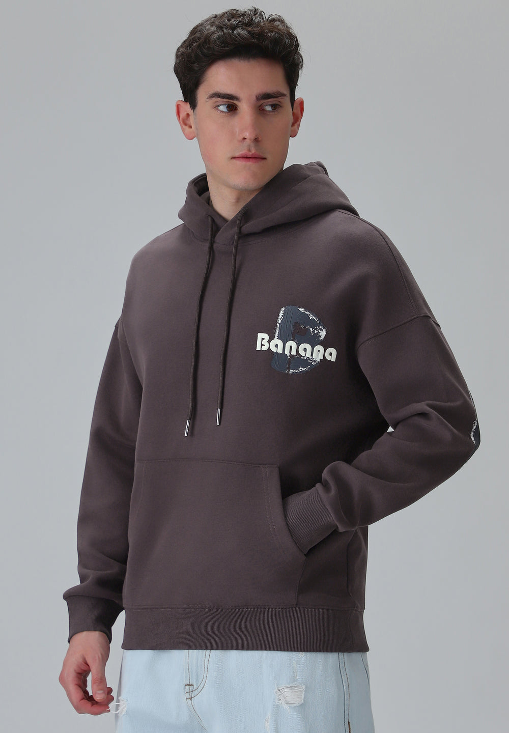 Mauve Embossed Hoodie