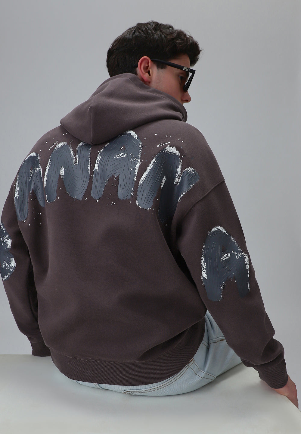 Mauve Embossed Hoodie
