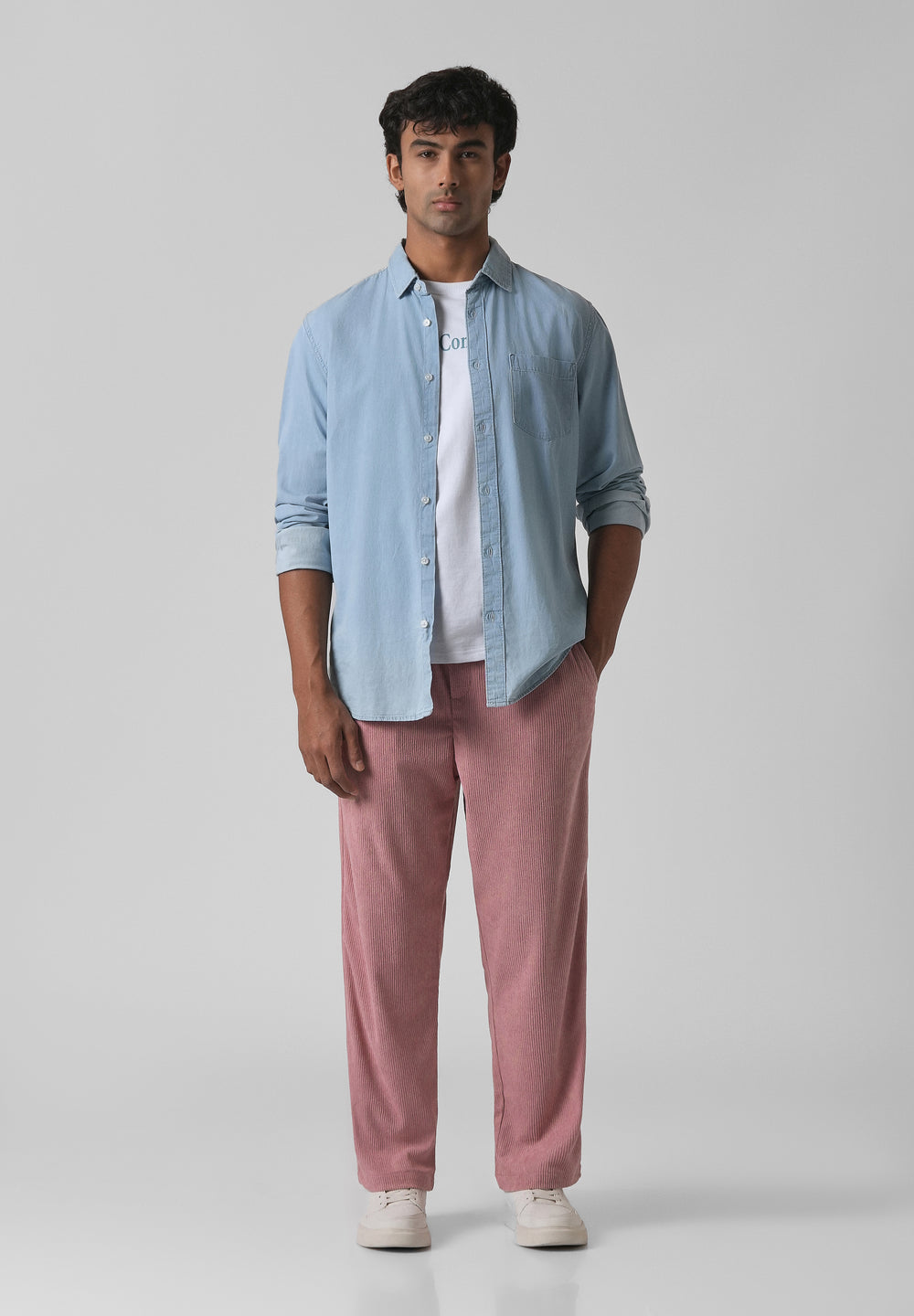Mauve Pink Corduroy Pants
