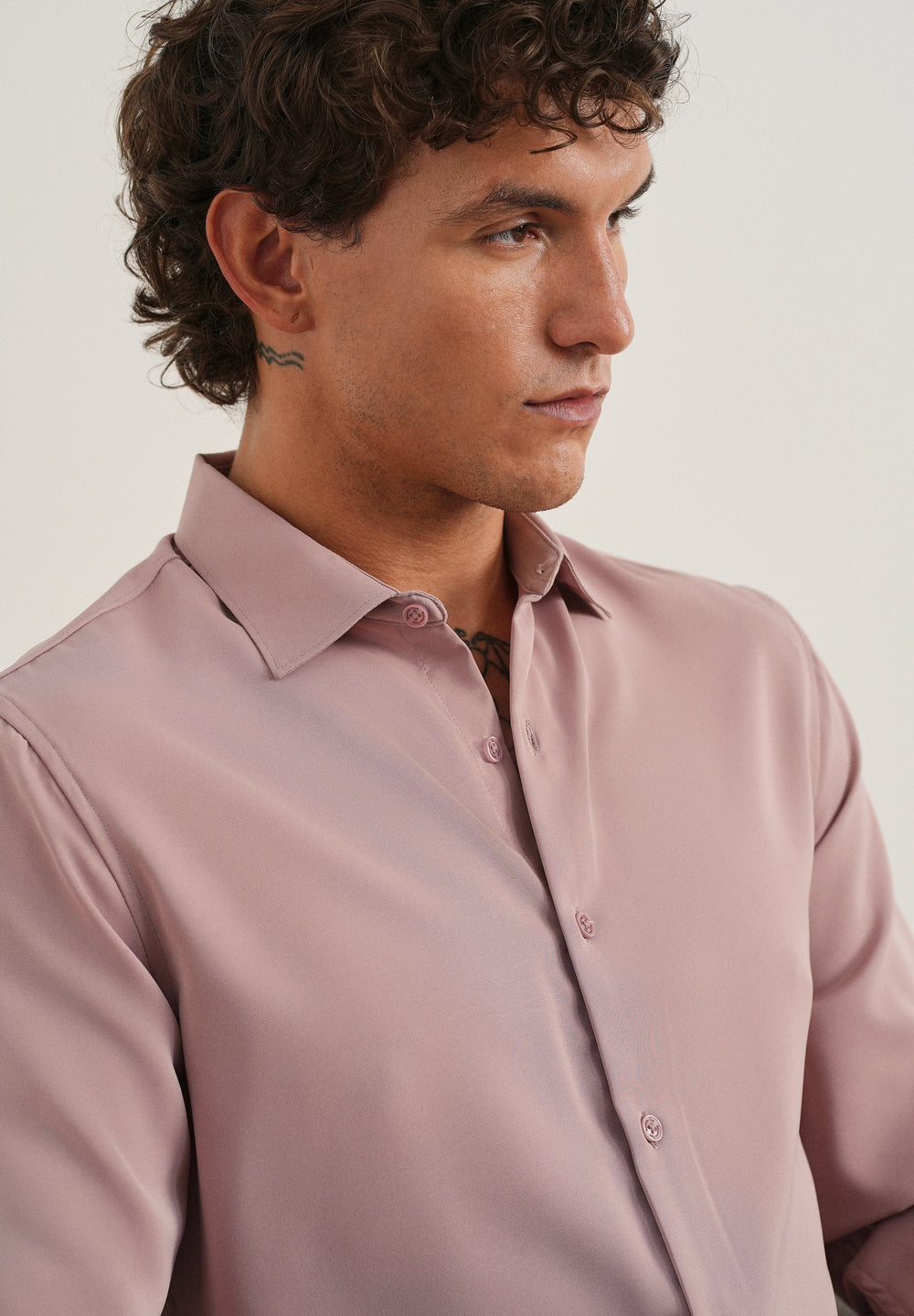 Mauve Pink Fluid Soft Shirt