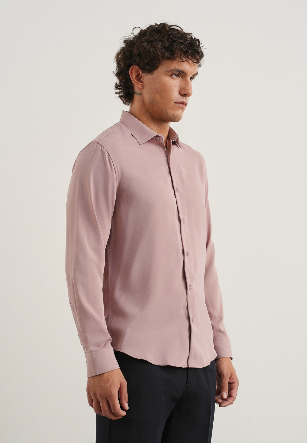 Mauve Pink Fluid Soft Shirt