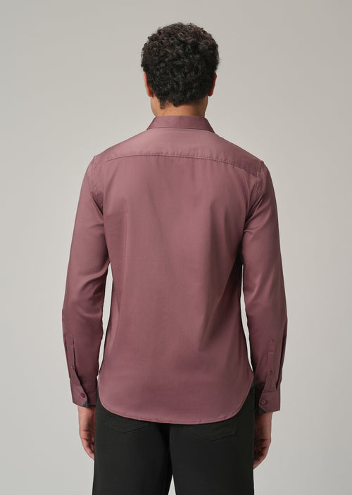 Mauve Pink Printed Cuff Shirt