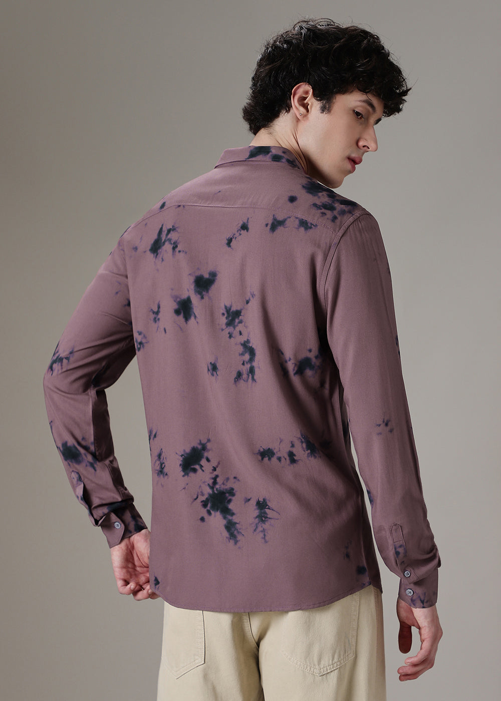 Mauve Dye Printed Shirt