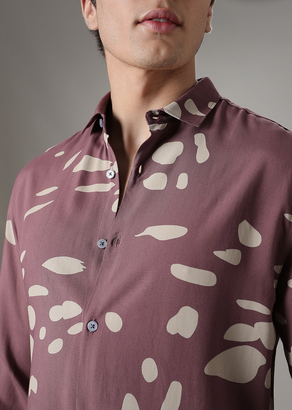 Mauve Printed Shirt