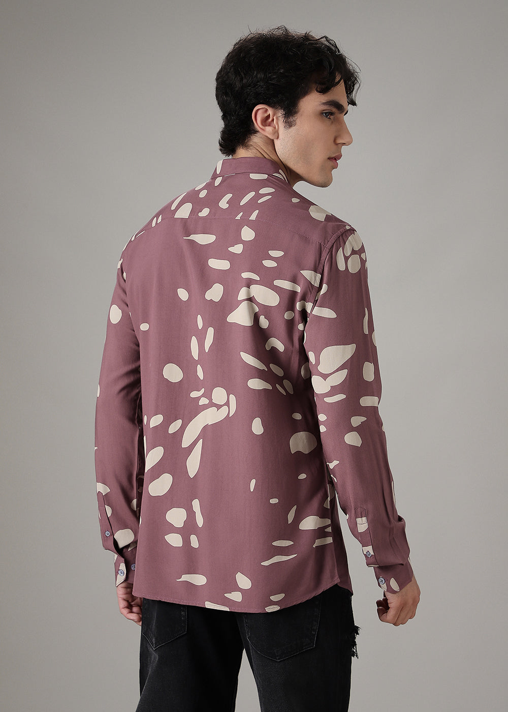 Mauve Printed Shirt