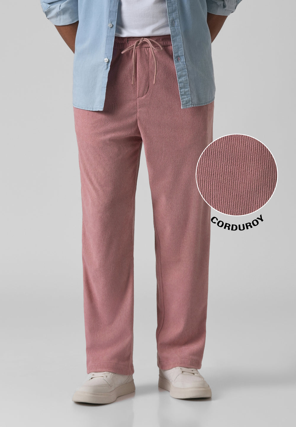 Mauve Pink Corduroy Pants