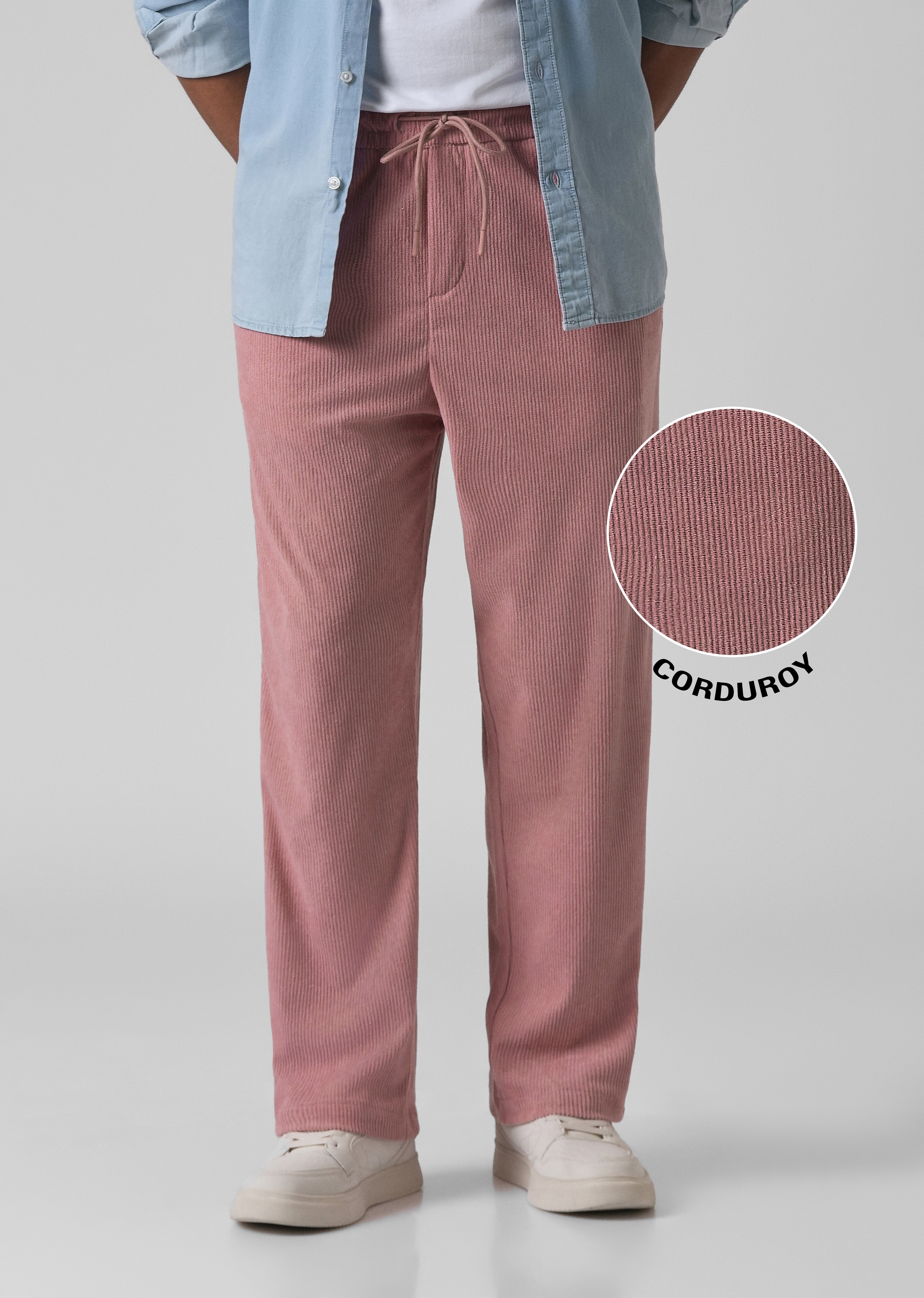 Mauve Pink Corduroy Pants