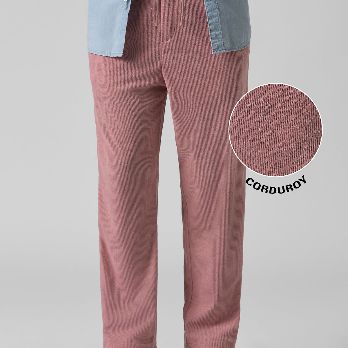 Mauve Pink Corduroy Pants