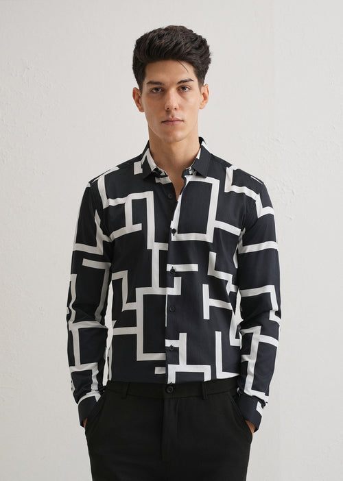 Maze Printed Shirt