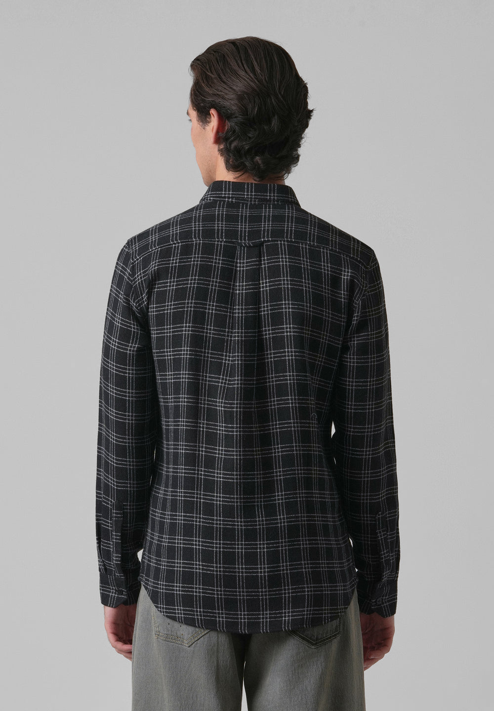 Melange Black Cannon Check Shirt