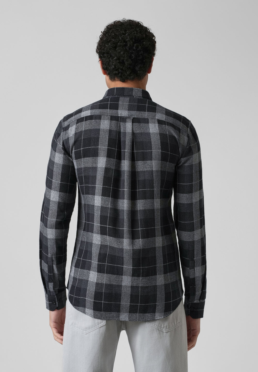 Melange Boldsquare Black Check Shirt