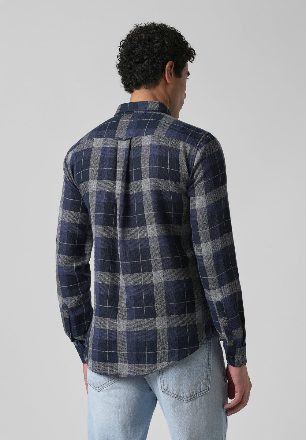 Melange Boldsquare Blue Check Shirt