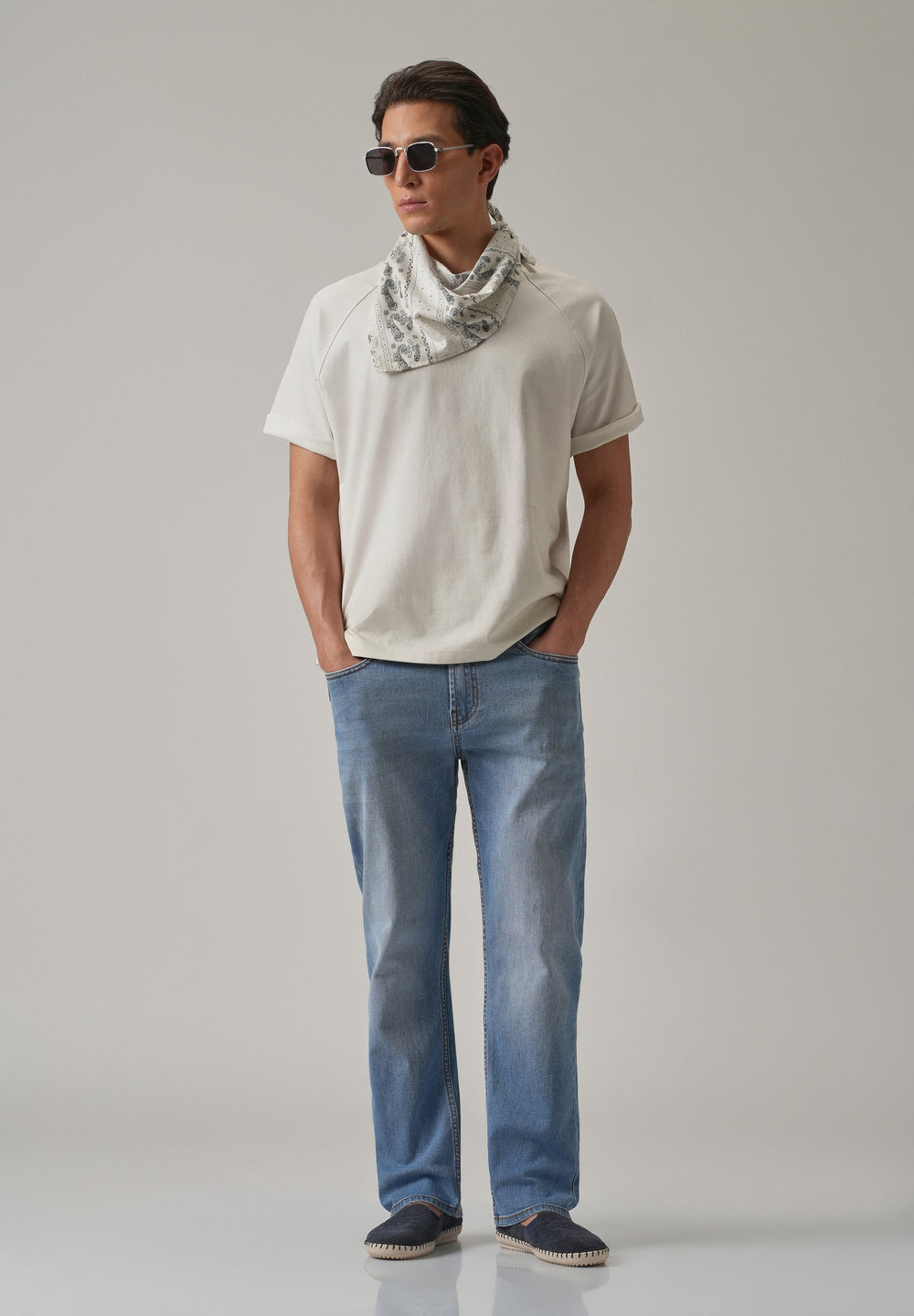 Mid Blue Relaxed Fit Jeans