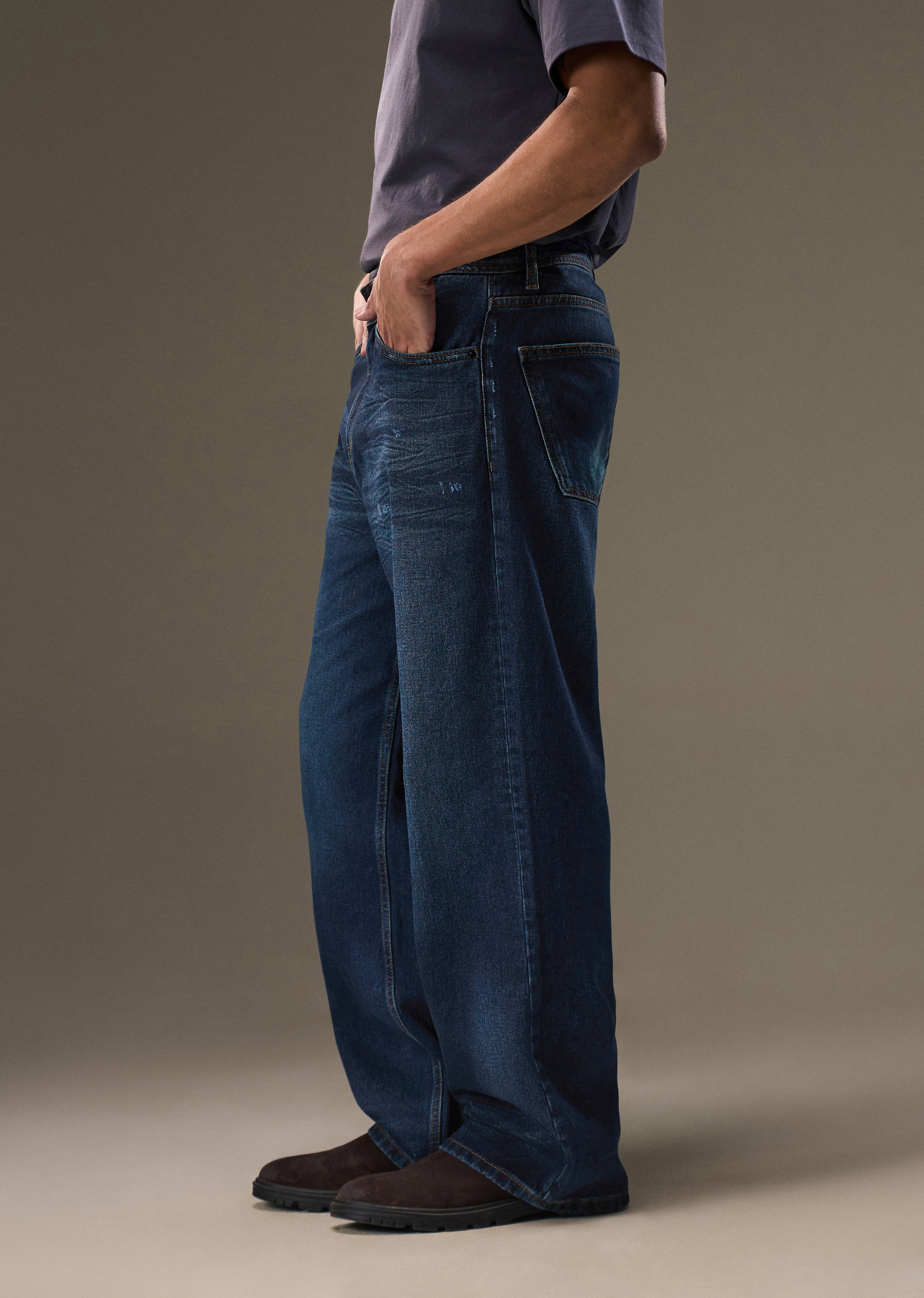 Mid Blue Super Baggy Jeans