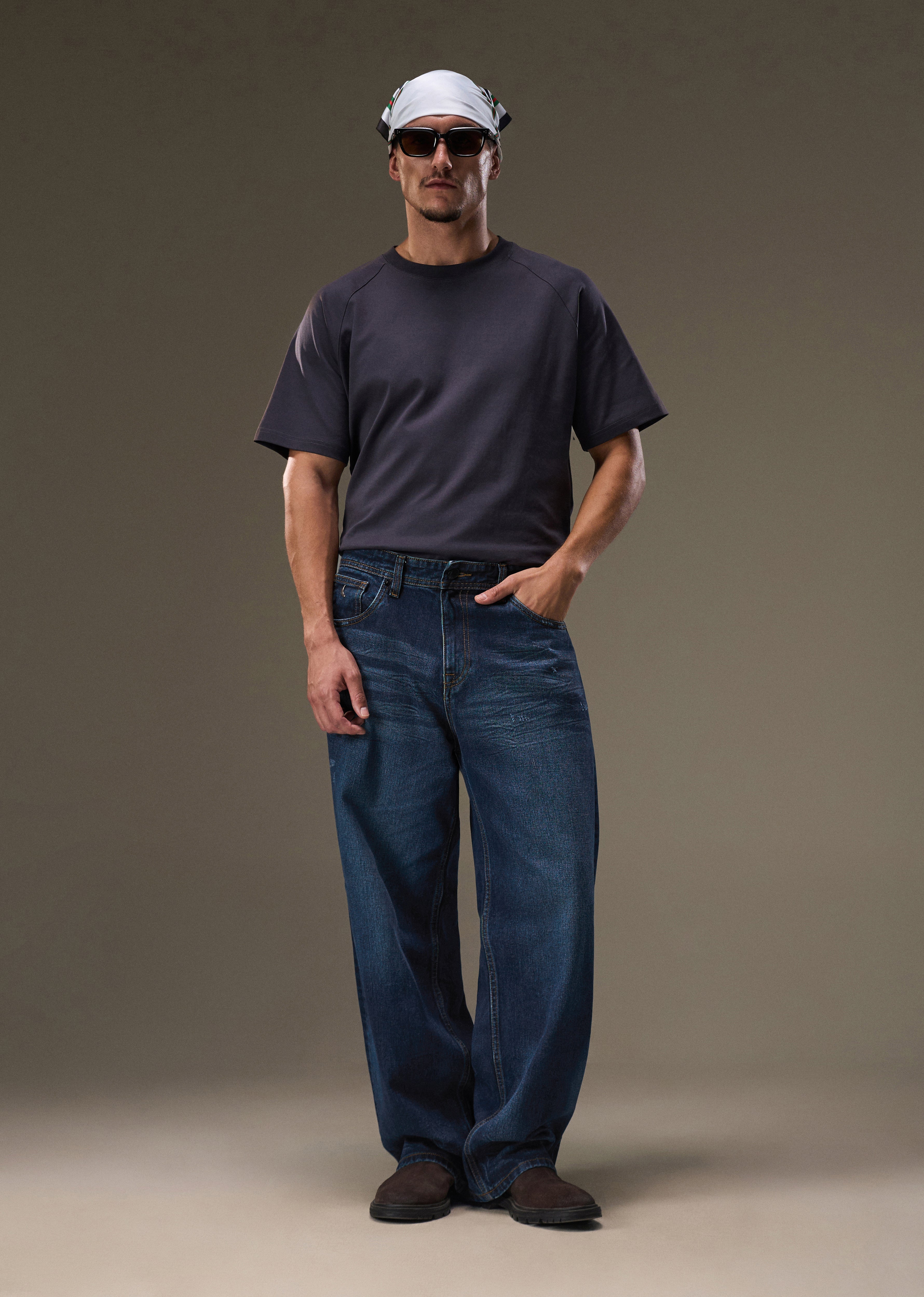 Mid Blue Super Baggy Jeans
