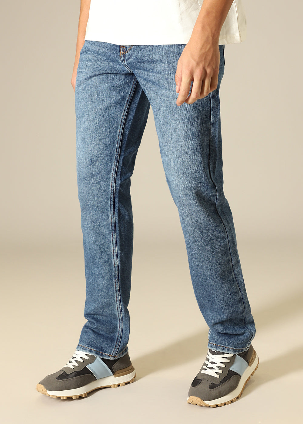 Mid Blue Wash Denim