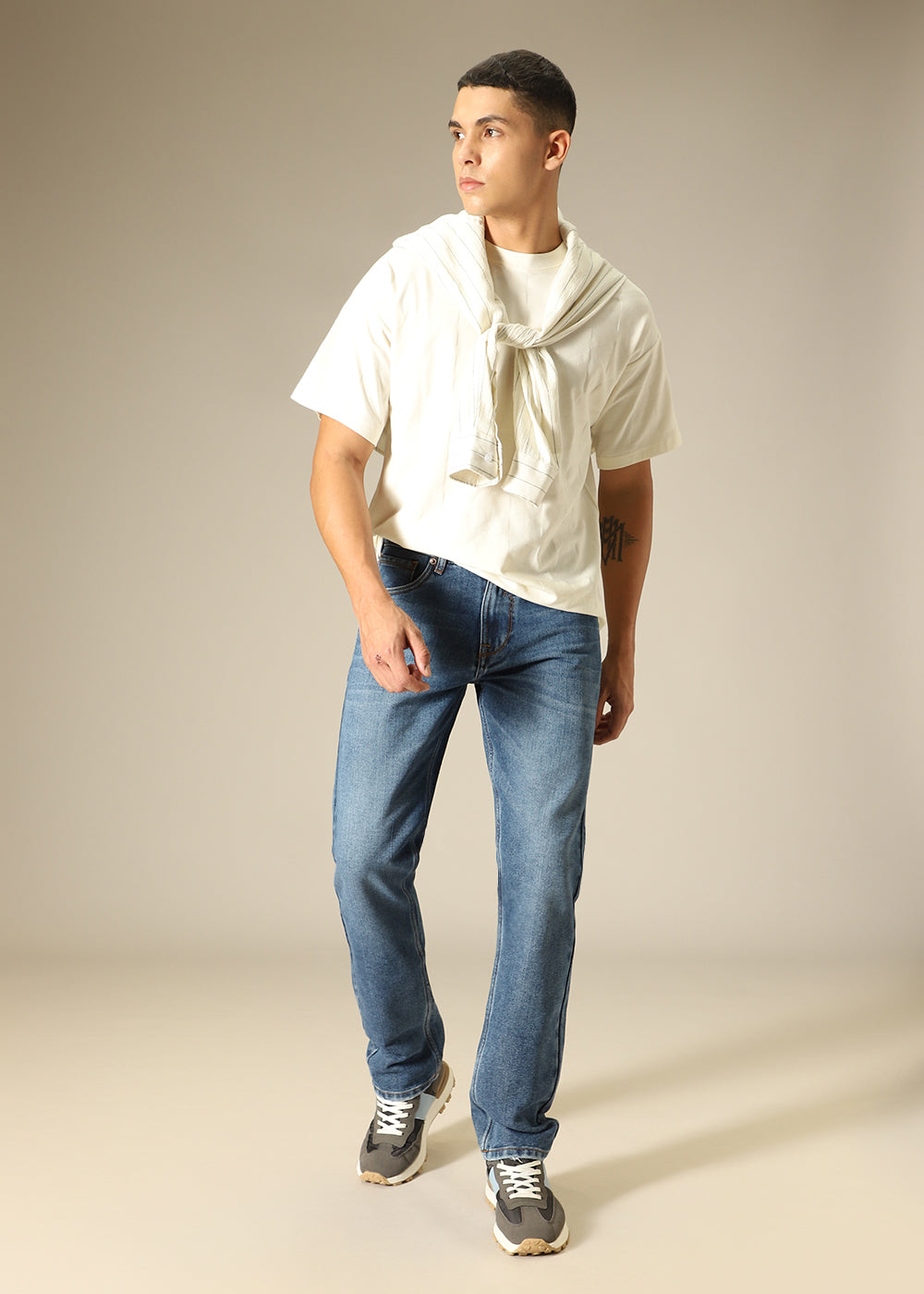 Mid Blue Wash Denim
