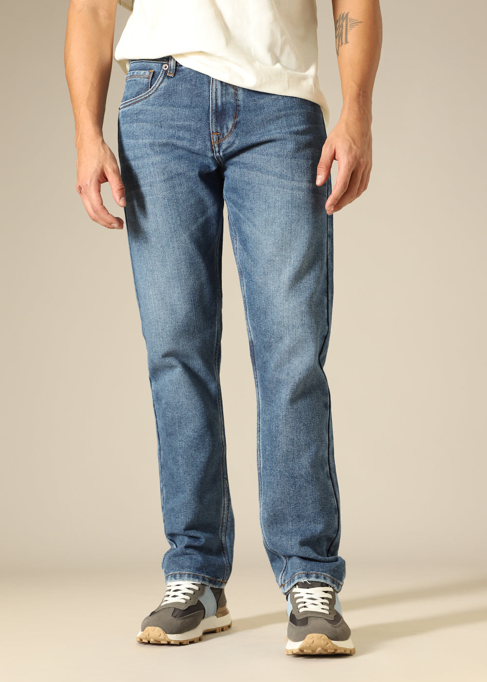 Mid Blue Wash Denim
