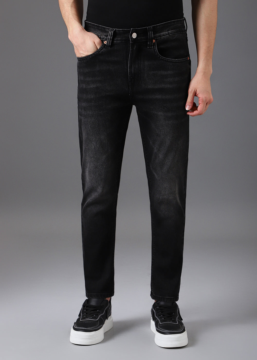 Mid Fade Grey Slim Fit Denim