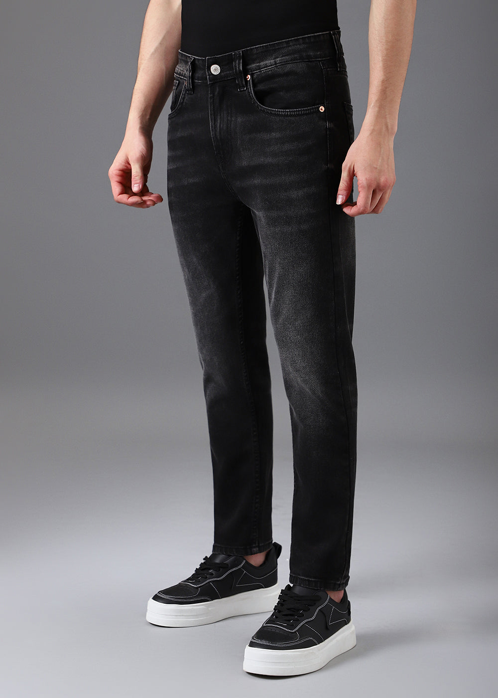 Mid Fade Grey Slim Fit Denim