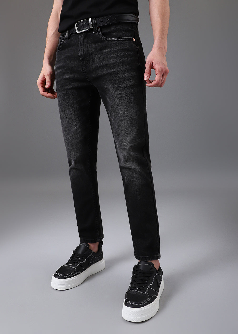 Mid Fade Grey Slim Fit Denim