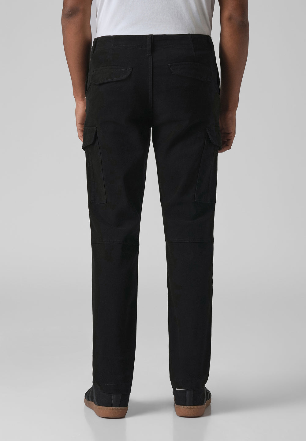 Midnight Black Regular Fit Cargo Pant