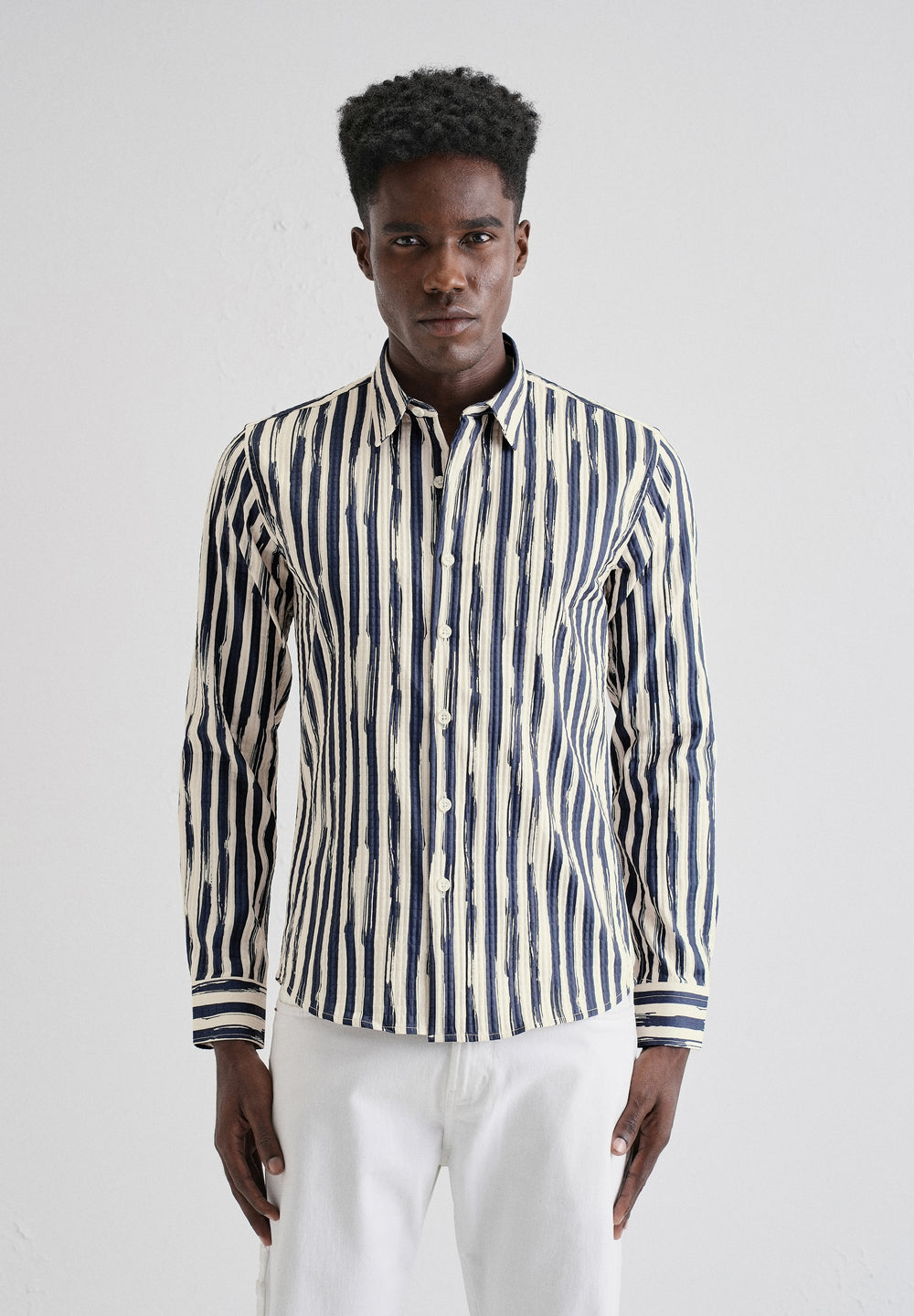Midnight Stroke Puff Shirt