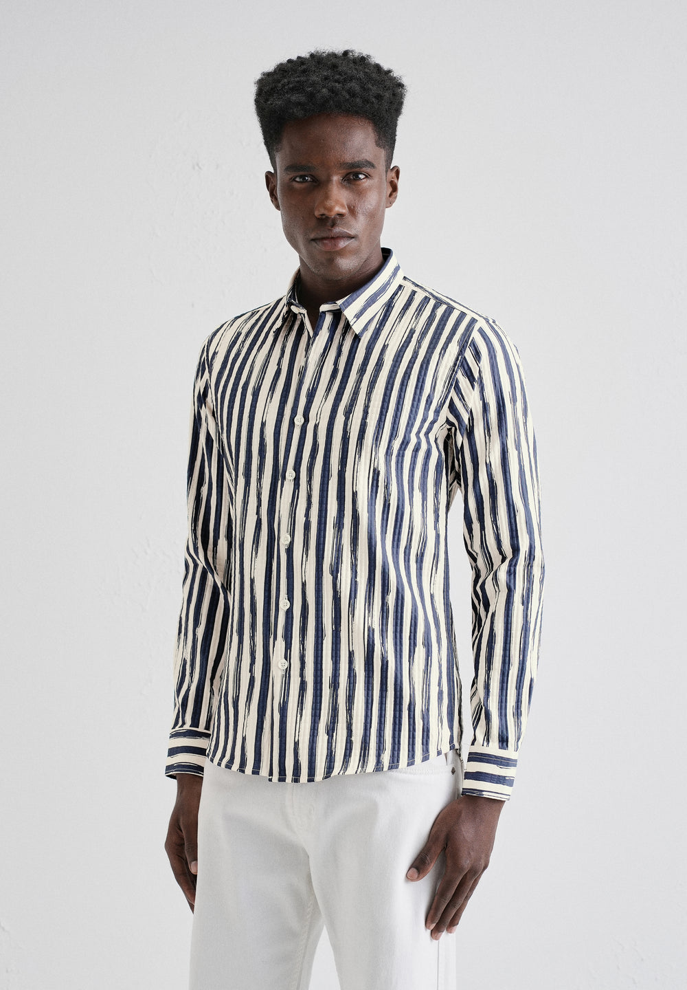Midnight Stroke Puff Shirt