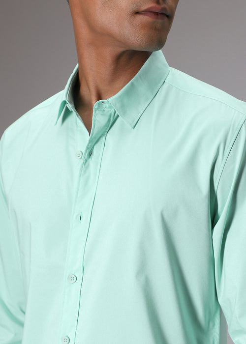 Mint Green Cotton Shirt