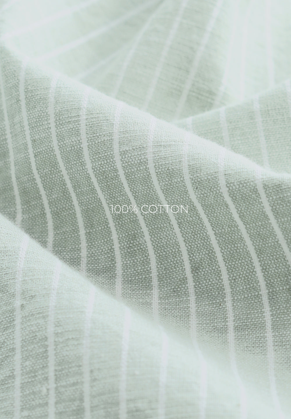 Mint Green Cotton Stripe Shirt