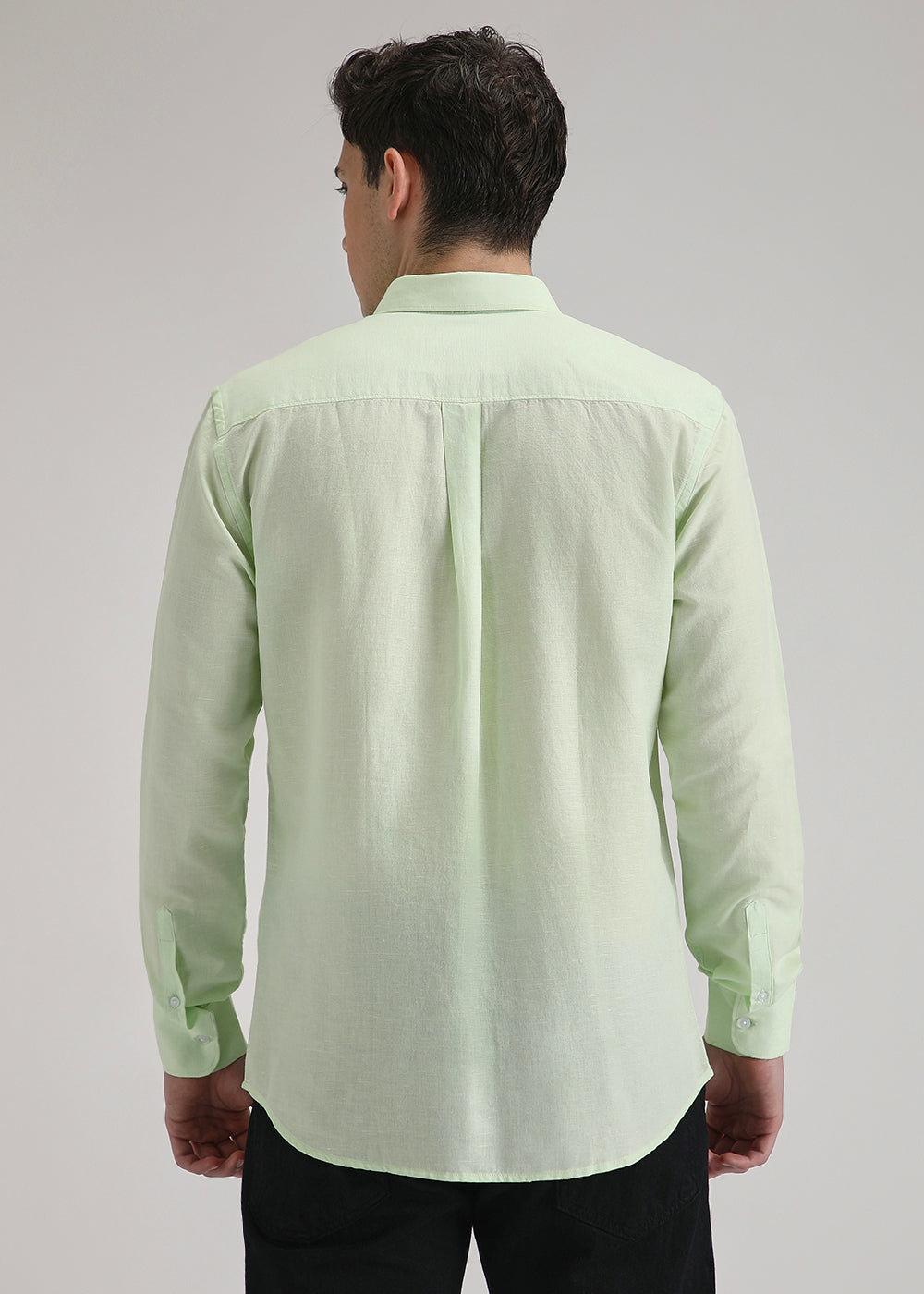 Mint Pastel Green Cotton Linen Shirt