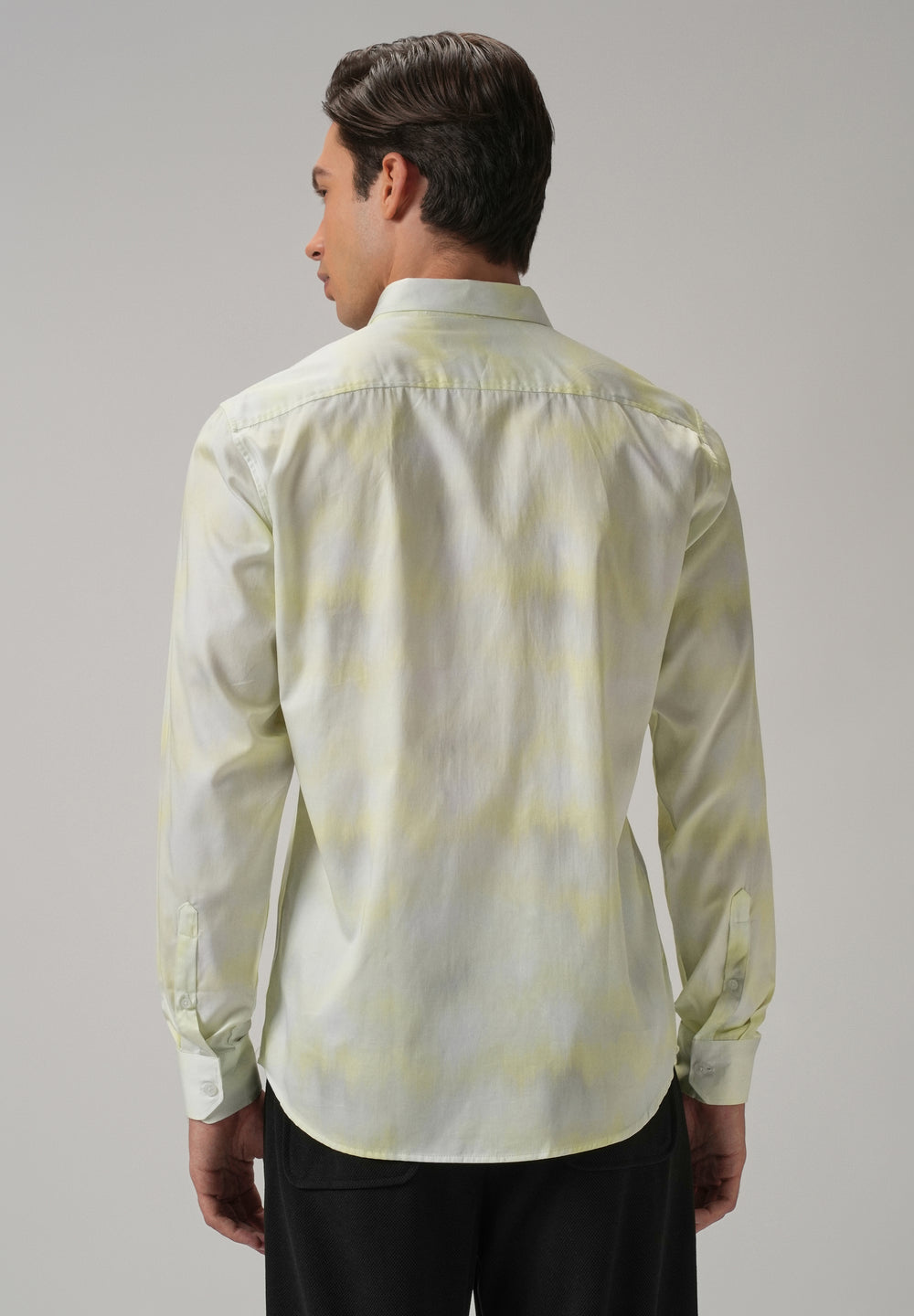 Mint Soft Hued Printed Shirt
