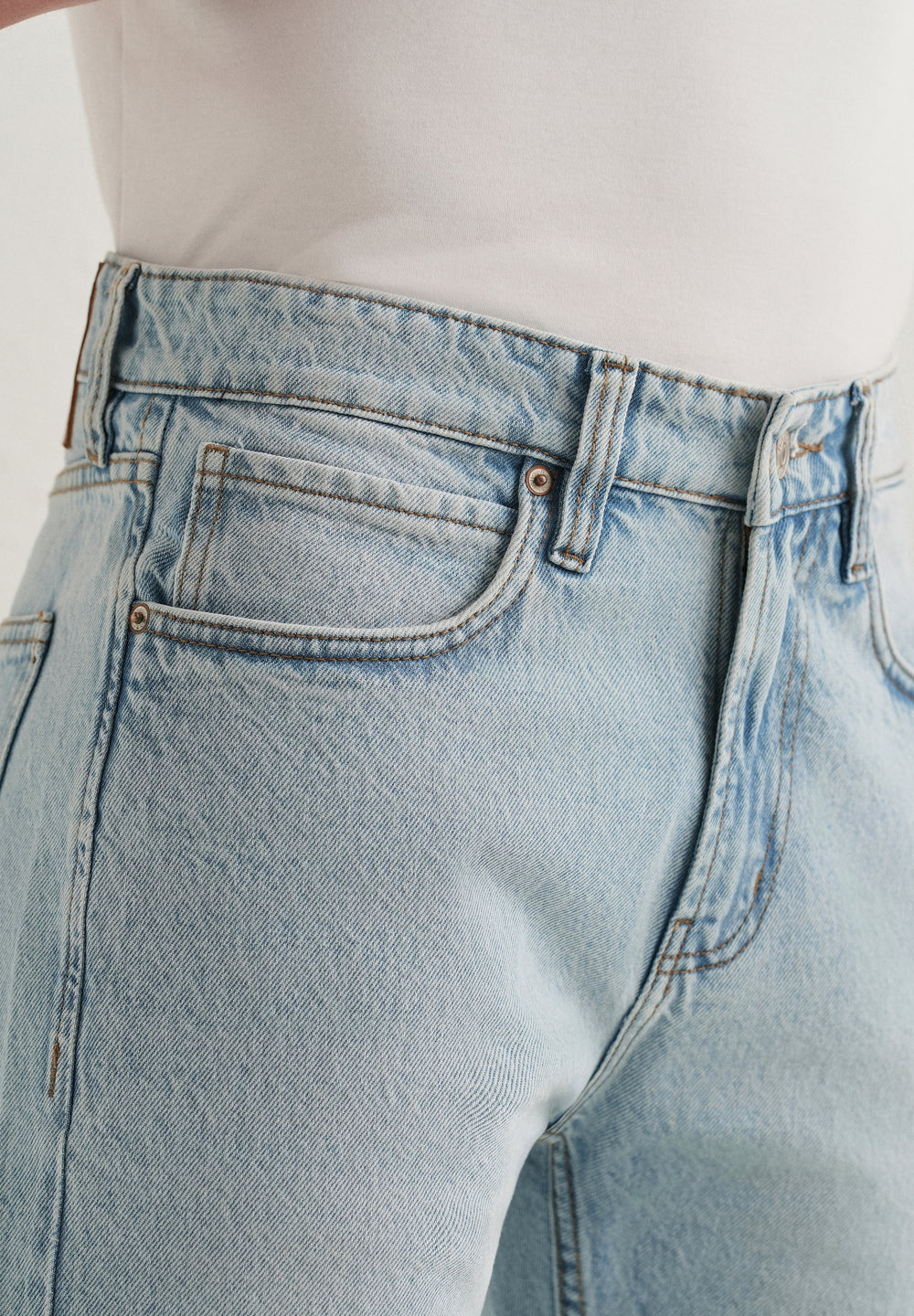 Mist Blue Straight Fit Denim