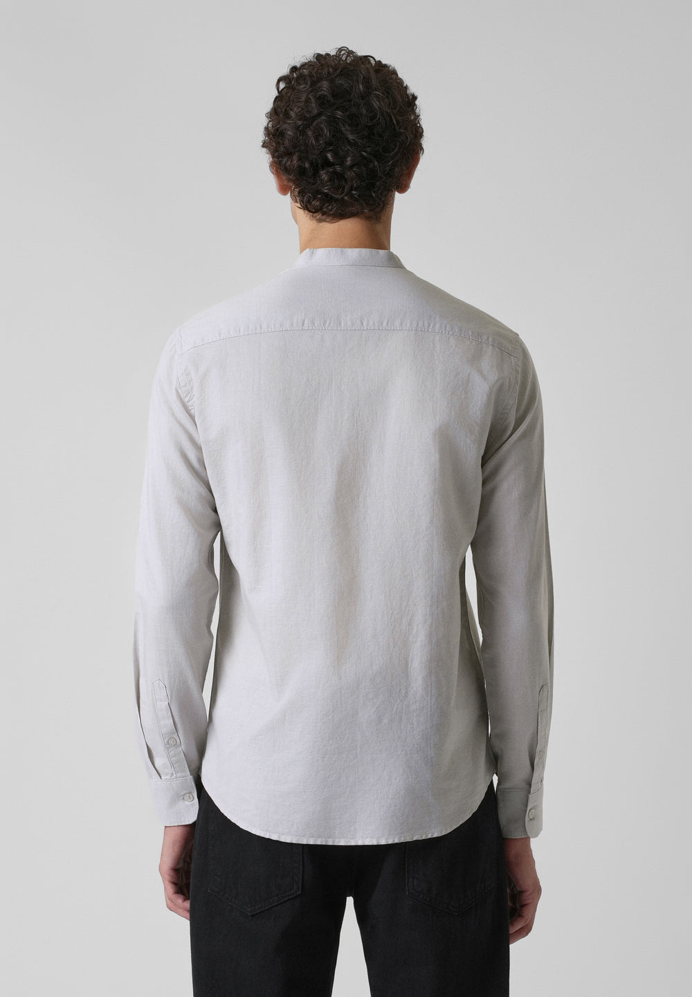 Mist Grey Cotton Linen Shirt
