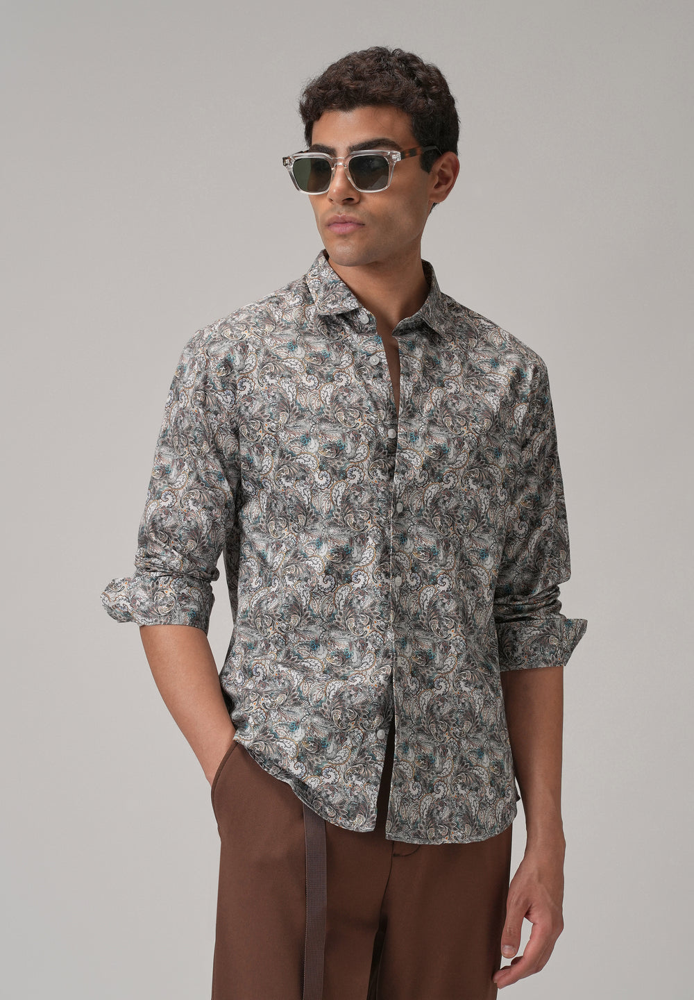 Modern Paisley Printed Shirt