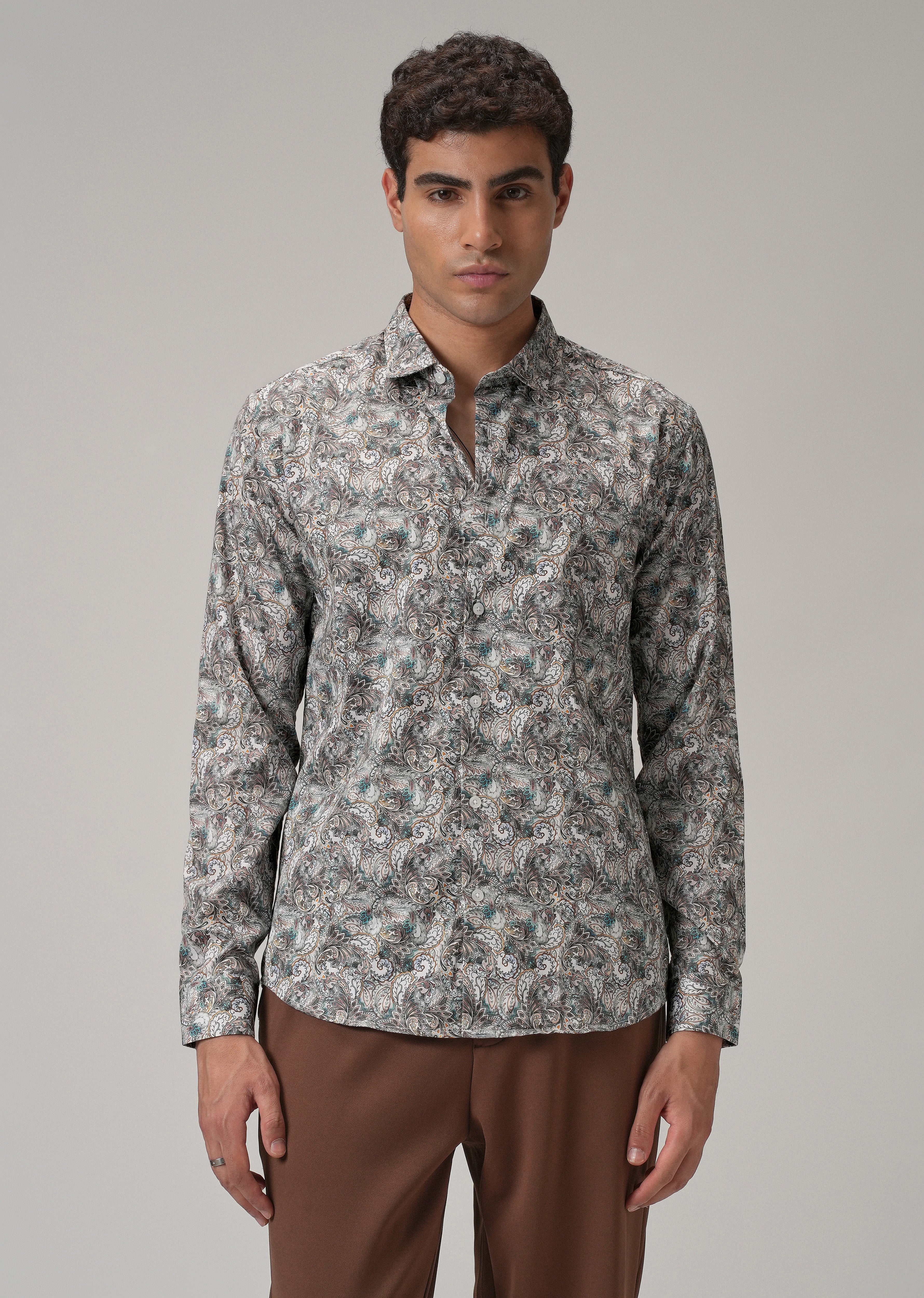 Modern Paisley Printed Shirt