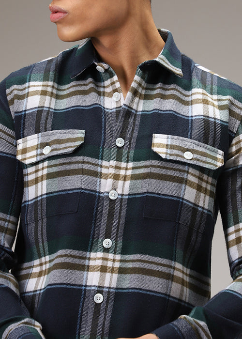 Modest Brushed Cotton Check Shirt