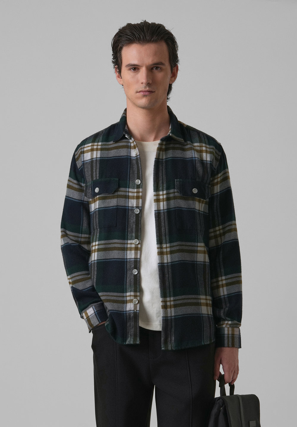 Modest Brushed Cotton Check Shirt