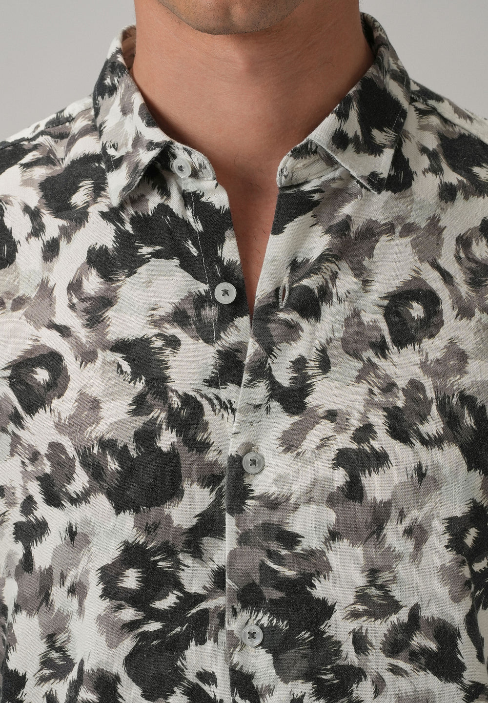 Monochrome Ethereal Half Sleeve shirt