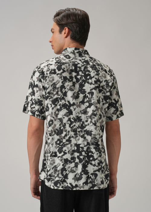 Monochrome Ethereal Half Sleeve shirt